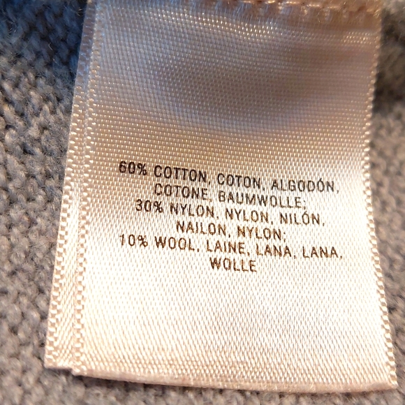 Anthropologie Moth gray batwing pompom stitch sweater, size S - Picture 7 of 8